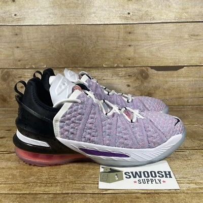 Nike LeBron XVIII 18 James Purple Black CW2760-900 Size 7Y / Women Size 8.5  - Image 1 of 4
