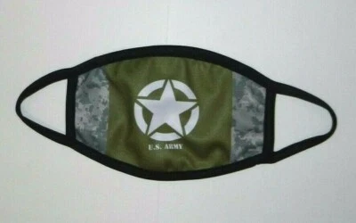 Ejército de EE. UU. Camuflaje Lavable Reutilizable Sublimado Mascarilla Bucal Máscara Cubierta Nuevo   Foto 1 de 2