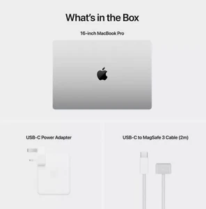 2021 MacBook Pro 16" (M1 Pro, 16GB) -Silver  -100 bat cycle -95% Bat Capacity - Picture 1 of 4