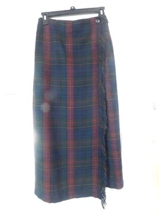 STUDIO WORKS PLAID WOOL SKIRT. 6P, ACRYLIC & WOOL. FULLY LINED, LONG - Picture 1 of 10