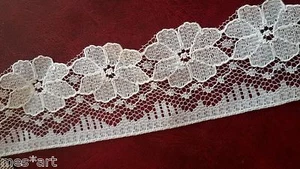 1m Fine Hem Lace Trims White 38mm Dentelle Lace Encaje Наконечник Csipke - Picture 1 of 1