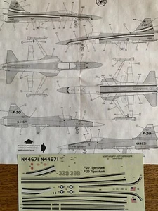 1/48 Monogram NORTHROP F-20 TIGERSHARK: Red/White Prototype & USAF Decal OOP - Picture 1 of 1