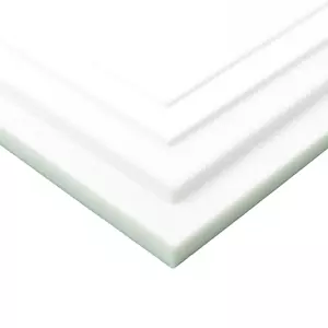 BuyPlastic White (Natural) Teflon PTFE Virgin Plastic Sheet  1/2" x 12" x 24" - Picture 1 of 5