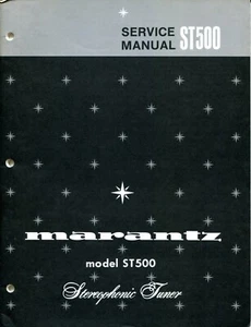 Vintage Marantz Model ST-500 Stereophonic Tuner Service Manual - Bild 1 von 3