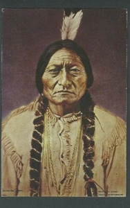 Ca 1936 Chief Sitting Bull Of Hunkpapa Sioux Tribe 4" X 6"  Mint - Picture 1 of 1