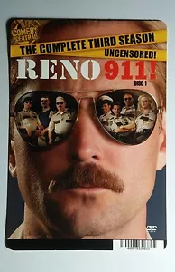 RENO 911 CINTA FACIAL COVER ARTE MINI PÓSTER TARJETA DE RESPALDO (NO una película) - Imagen 1 de 1