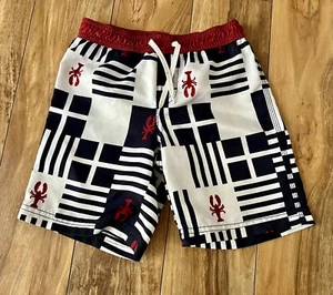 Gymboree Swim Size 5 Lobster Trunks Swimwear Shorts American - Picture 1 of 4