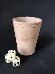 Cubo Kümmerling taza con 3 dados juego NUEVO EMBALAJE ORIGINAL - Imagen 1 de 3