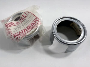 NOS KAWASAKI H1 500B, H2 750 FORK COVERS PAIR CHROME 44064-002 - Picture 1 of 2
