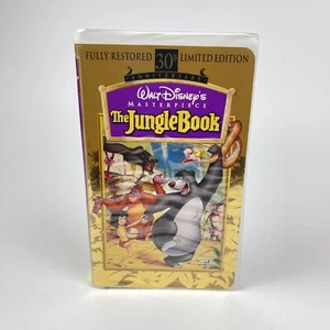 The Jungle Book VHS 1997 30th Anniversary Limited Edition Disney Masterpiece - Imagen 1 de 8