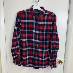 Franela Denim y Flor L Azul Y Rojo Diseño A Cuadros Manga Larga - Imagen 1 de 4