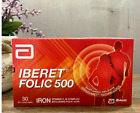Iberet Folic 500 For Anemia 30's Tablets EXPRESS SHIPPING Only $25.90 on eBay