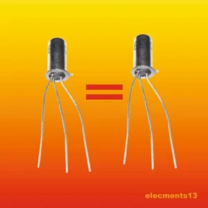 GS109B RFT MATCHED PAIR (hFE 1 = hFE 2) GERMANIUM PNP TRANSISTOR 0.083W 0.05A - Picture 1 of 3