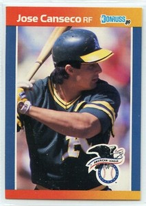 1989 Donruss Baseball Action All-Stars - #2 - Jose Canseco - Oakland A's