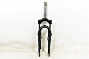 24" Suntour M3010 Bike Suspension Fork 1 1/8” 156mm Threaded Steerer V Brake Blk - Picture 1 of 4