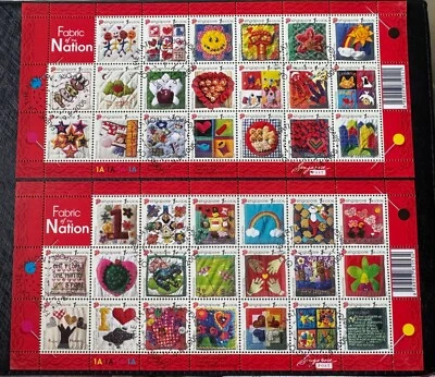 SINGAPORE '05 NATIONAL DAY FABRIC OF THE NATION Block 20V x2 CTO SG#1482a&1502a - Image 1 of 2