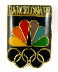 1992 Barcelona Olympic Games Pin NBC USA Media - Picture 1 of 5