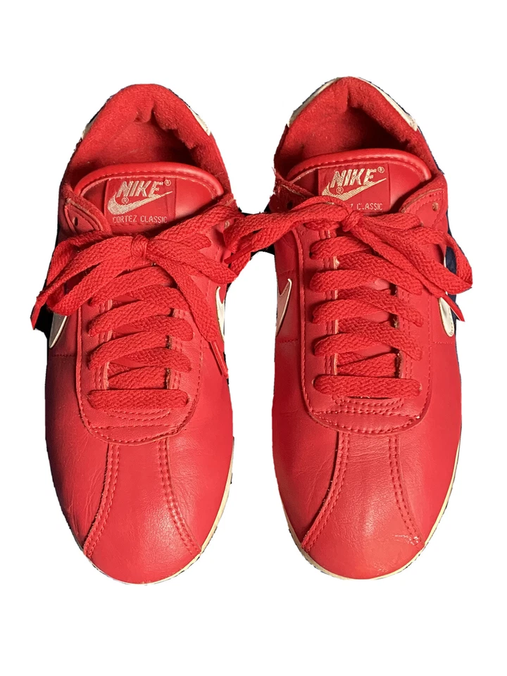 Zapatillas clásicas Nike Cortez vintage años 80 suelas rojas años 70 cortez corredores originales Foto 1 de 4