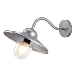 Silber Loft Retro Wandleuchte Leuchter Außenlampe Garten IP44 - Bild 1 von 5