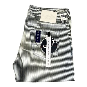 Pantalón vaquero JACOB COHEN JAPONÉS SOFT TOUCH J620 5 bolsillos azul blanco denim - Imagen 1 de 15