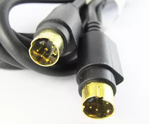 300cm Gold Plated Connector S-Video 4 Pin Male to Male Cable For DVD HDTV 1set - Picture 1 of 2