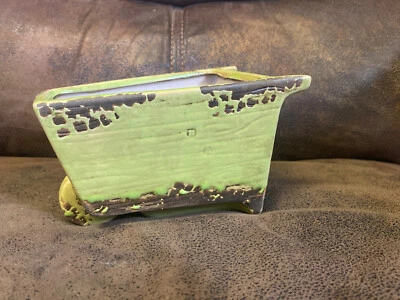 New Wheelbarrow Flower Pot Ceramic Terracotta Planter Plant Vtg Old Farm Look - Image 1 of 4