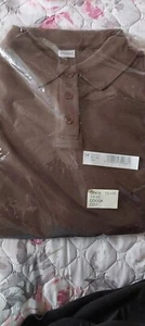 women's polo shirt, un-opened, brown - Picture 1 of 3