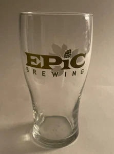 Epic Brewing Company 16 oz Pint 6'' Tall Beer Glass - Picture 1 of 5