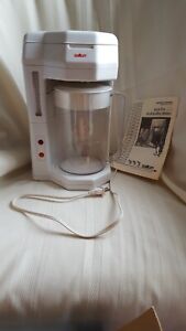Iced Coffee maker Tea Maker Salton KM-44 White gently used just  clean and enjoy