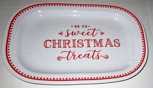 WEIHNACHTEN 100 % Melamin Serviertablett 14" x 9" OH SO "SÜSS" WEIHNACHTSLECKEREIEN - Bild 1 von 1