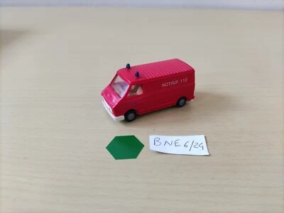 PRALINÉ, CAMION DE POMPIER FIAT 242, NOTRUF 112, 1/87e - Photo 1/2