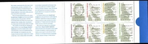 Canadá #1626a BK195b montado 45c folleto de escritores autores 1996 - Imagen 1 de 3