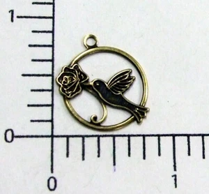 35593 - 4 piezas Colibrí Dije Joyería Encontrar Buey de Latón  - Imagen 1 de 1