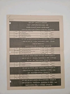Angels And Demons Tom Hanks Movie Production Notes - Picture 1 of 4