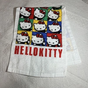 Hello Kitty Sanrio Towel Face Retro 28.5x76.5cm Used - Picture 1 of 5