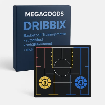 MAVURA Basketball Trainingsmatte rutschfest schalldämmend dick für Kinder DE.
