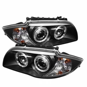 Par de faros proyectores Spyder para BMW Serie 1 M 2011 | LED negro halo - Imagen 1 de 3