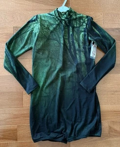 dance costume adult xl biketard long sleeve - Picture 1 of 6