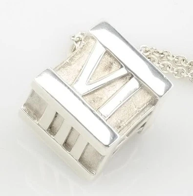Collar Tiffany & Co cubo Atlas grande de plata de ley Foto 1 de 4