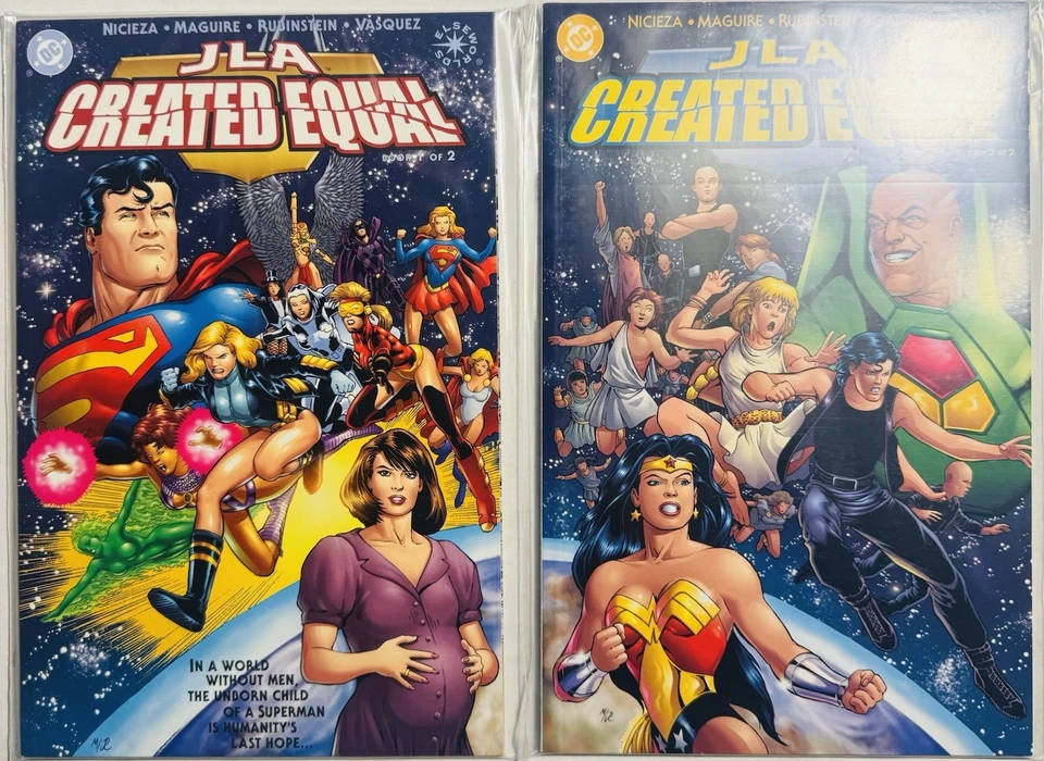 JLA: Created Equal #1&2 (DC TPB 2000) Complete Set! Elseworlds! - Image 1 of 1