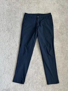 Lululemon Commission Pant Blue Slim Stretch Pockets Casual Men’s 32 - Picture 1 of 5
