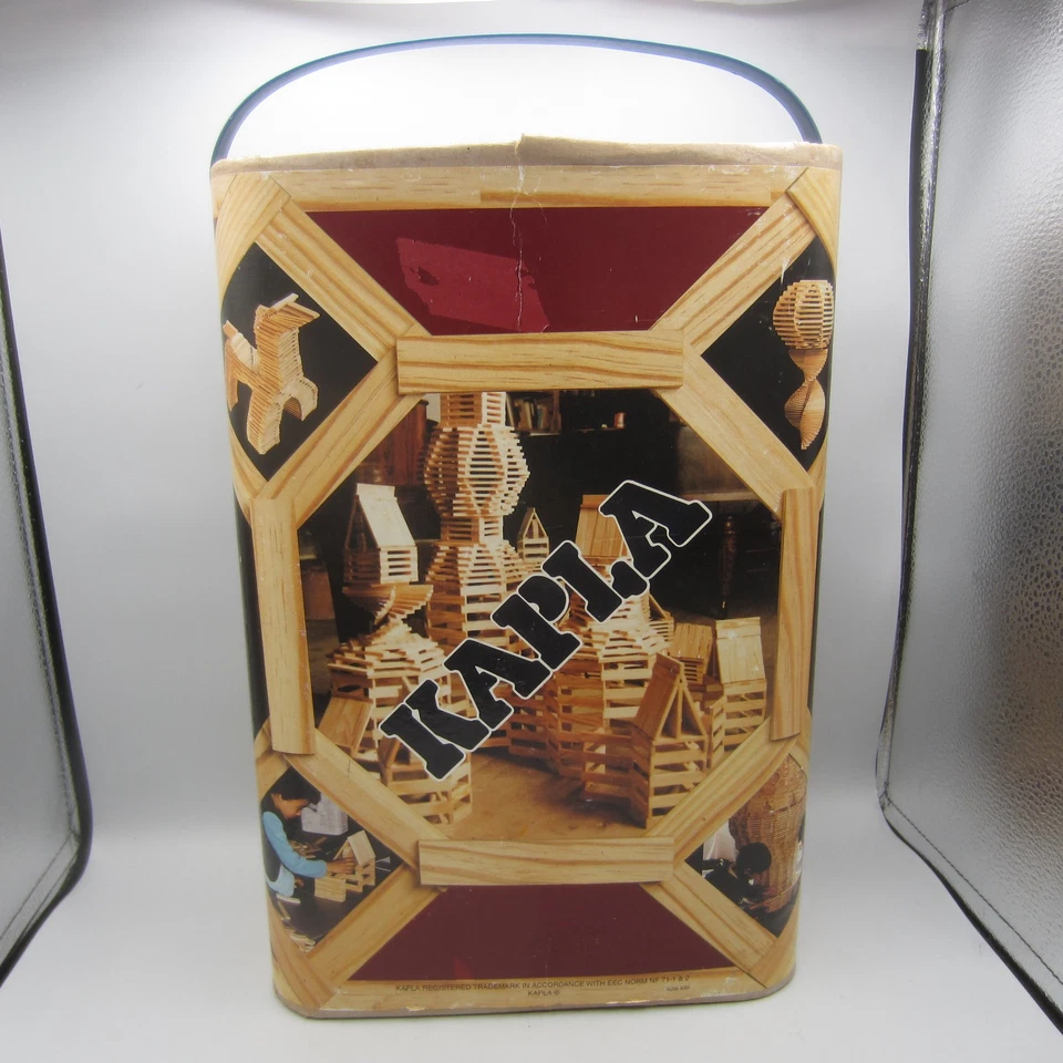 Kapla Building Wood Block Set Planks 187 pieces Original Box No Lid France - Image 1 of 4