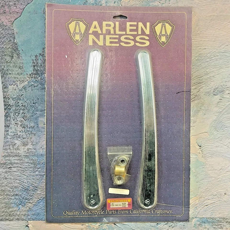 Kit de cubierta de riel de guardabarros cromado Arlen Ness 2873218 Victory 012600 914995 V-1081 NOS Foto 1 de 4