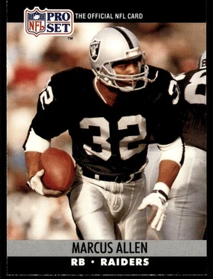 1990 Pro Set Marcus Allen Los Angeles Raiders #538 - Image 1 of 2