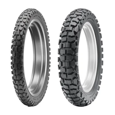Juego de neumáticos delanteros Dunlop D605 2.75-21 4.60-18 traseros Kawasaki KLX250S 06-14 Foto 1 de 4