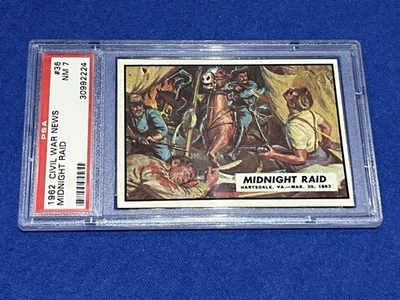 1962 Topps Civil War News Midnight Raid PSA 7 Graded Non Sports Card - Image 1 of 4