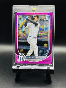 2025 Bowman Chrome CODY BELLINGER No. 78 FUCHSIA WELLENREFRAKTOR #/299 ! Yankees! - Bild 1 von 2