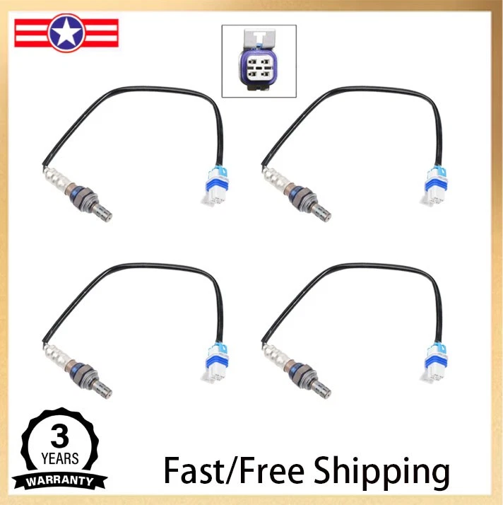 Sensores de oxígeno ascendentes+abajo 4X para Chevrolet Silverado 1500 GMC Sierra 1500 2003-2006 Foto 1 de 4