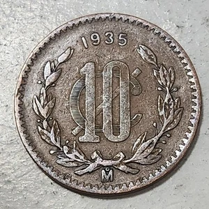 MÉXICO 🇲🇽 TEN (10) CENTAVOS COIN 1935 - Picture 1 of 2