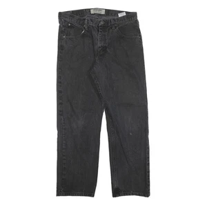 WRANGLER Vaqueros Hombre Negro Regulares Recta Mediano W33 L29 Corte Clásico Zip - Imagen 1 de 6